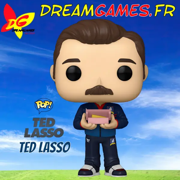 Figurine Funko Pop Ted Lasso 1506 with biscuit
