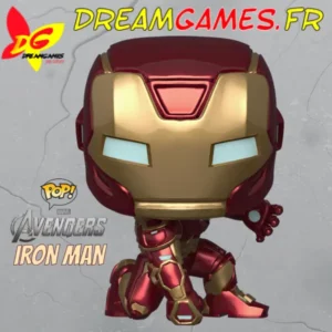Figurine Funko Pop Iron Man 626 Gamerverse, en pose de combat, couleurs vives, détail précis.