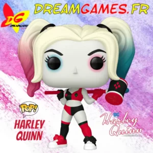 Figurine Funko Pop Harley Quinn de la série animée, numéro 494, en pose dynamique avec marteau.
