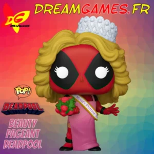 Funko Pop Beauty Pageant Deadpool 1340, figurine de collection colorée avec tenue de concours.