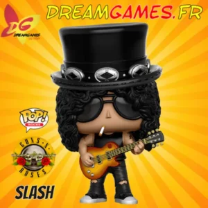 Figurine Funko Pop Slash 51, icône de Guns N' Roses, capture parfaite du légendaire guitariste en action.