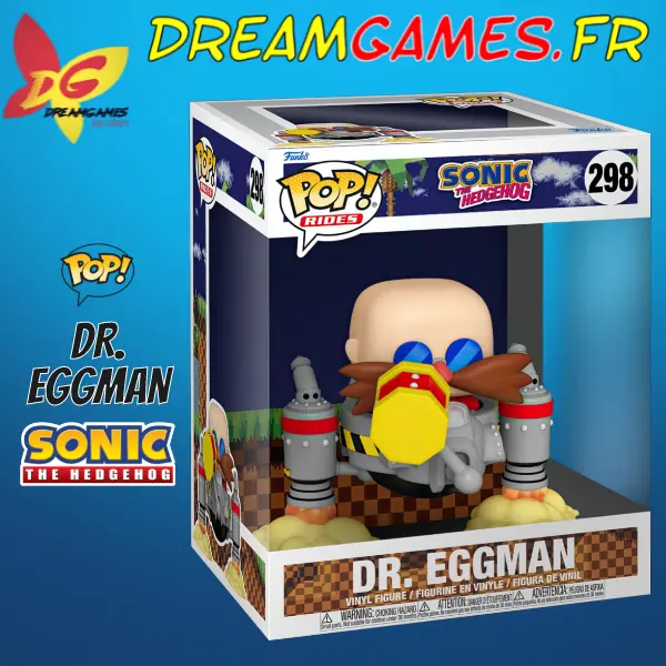 Figurine Funko Pop Dr Eggman 298 Sonic the Hedgehog 15 cm