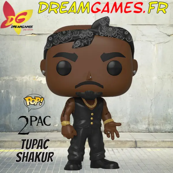 Figurine Funko Pop Tupac Shakur with bandana 158