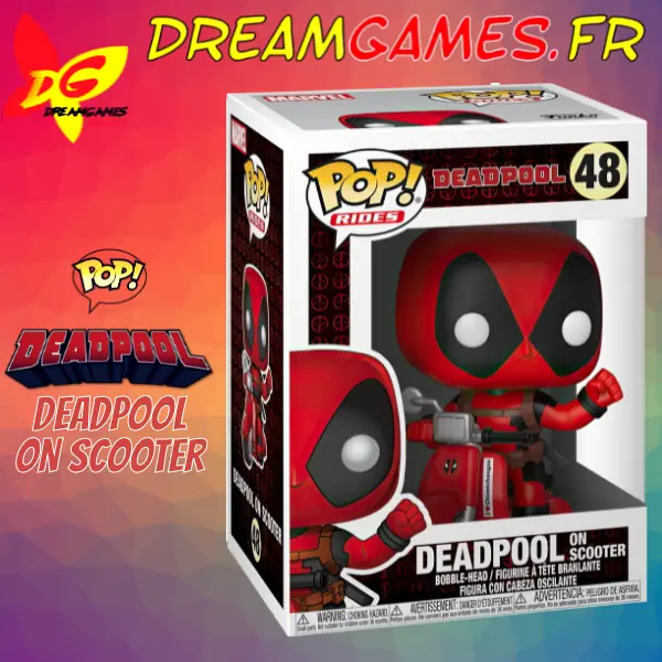 Figurine Funko Pop Deadpool on Scooter 48