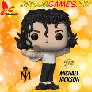 Figurine Funko Pop Michael Jackson Superbowl, représentant l'artiste en tenue de sa mythique performance
