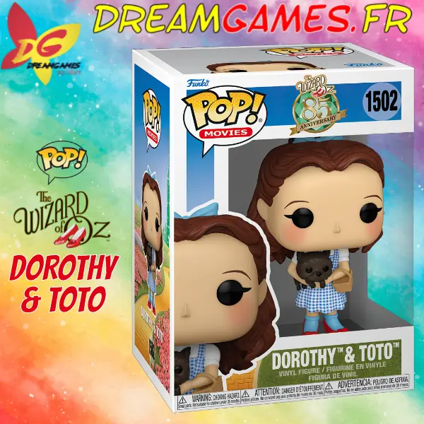 Figurine Funko Pop Dorothy & Toto 1502 The Wizard of Oz (Not mint)