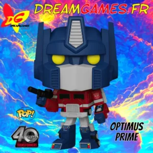 Funko Pop Optimus Prime Transformers en vinyle détaillé, parfait pour les collectionneurs de figurines et les fans de l'univers Transformers.
