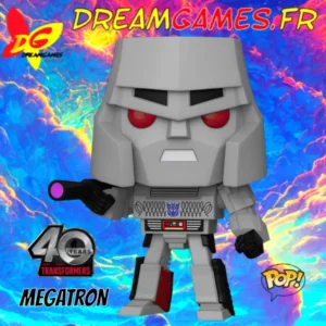 Figurine Funko Pop Megatron Transformers, parfaite pour les fans de la série. Ajoutez ce personnage emblématique à votre collection de Funko Pop !