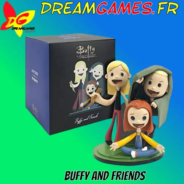 Image mettant en scène l'univers de Buffy and Friends Buffy the Vampire Slayer, illustrant les personnages emblématiques de la série culte.