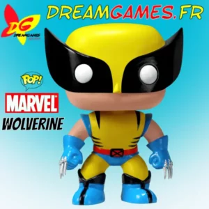 Figurine de collection funko pop wolverine 05 en vinyle, représentant le célèbre super-héros Marvel dans son costume classique.
