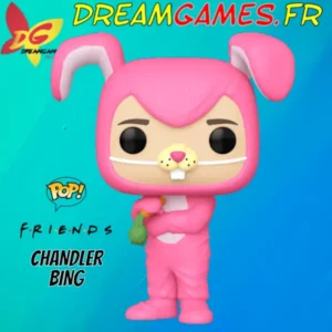 Figurine Funko Pop Chandler as Bunny, inspirรฉe de la sรฉrie Friends, parfaite pour les collectionneurs et les fans.