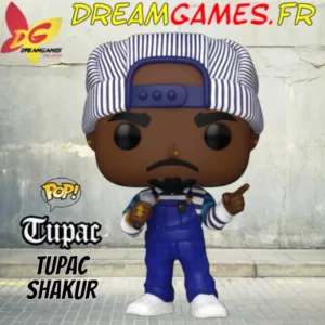 Image de la figurine Funko Pop Tupac Thug Life, représentant le légendaire rappeur.