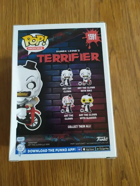 Figurine Funko Pop Art the Clown with Bike 1591 Terrifier - Image 4