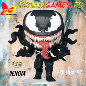 Figurine Funko Pop Venom Spider-Man 2 Gamerverse, représentant Venom avec son design unique et ses détails captivants.