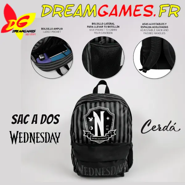 Wednesday Sac à Dos Fashion Nevermore - Image 6