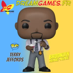 Funko Pop Terry with yogurt Brooklyn Nine Nine reprรฉsente Terry Jeffords, une figurine emblรฉmatique de la sรฉrie, cรฉlรจbre pour son humour et sa force.
