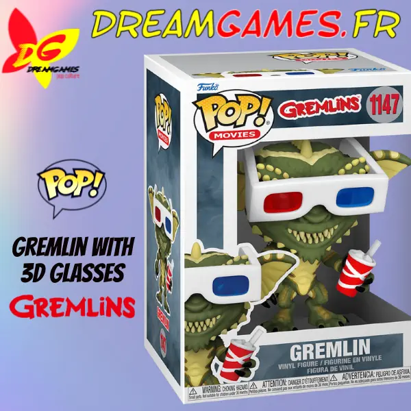 Figurine Funko Pop Gremlin with 3D Glasses 1147 Gremlins - Image 2