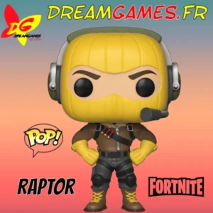 Funko Pop Raptor 436 Fortnite représente le personnage emblématique. Parfait pour les collectionneurs et fans de Fortnite.