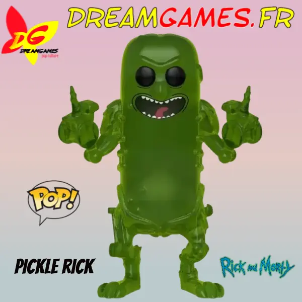 Funko Pop Pickle Rick 333 Rick and Morty (boîte abîmée)