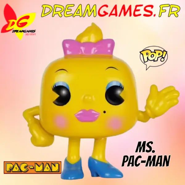 Figurine Funko Pop Ms Pac-Man 82 Pac-Man