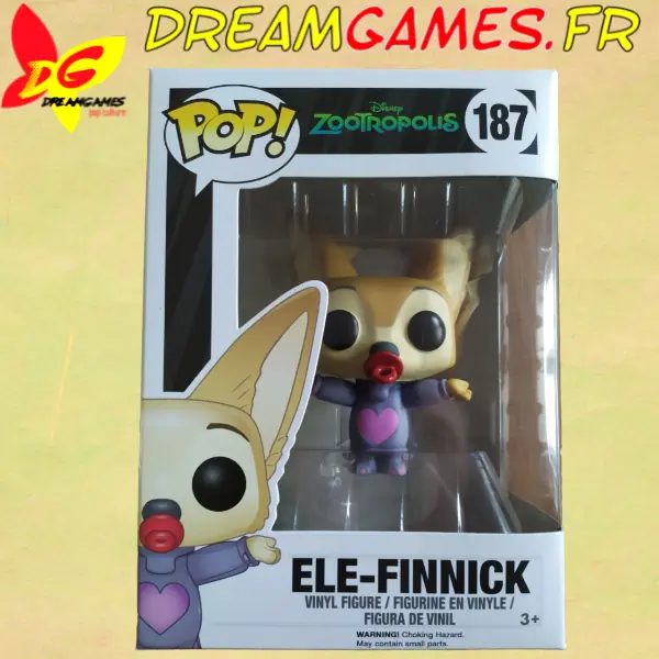 Funko Pop Ele-Finnick 187 | Zootropolis | Disney | Neuf