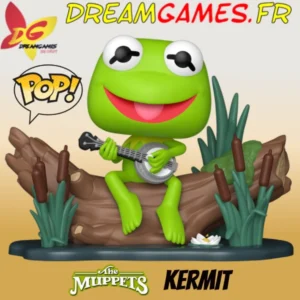 Funko Pop Kermit with Banjo 1673 | Boรฎte Imparfaite | Neuf