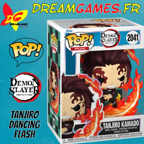 Figurine Funko Pop Tanjiro Dancing Flash 2041 Demon Slayer - Image 2