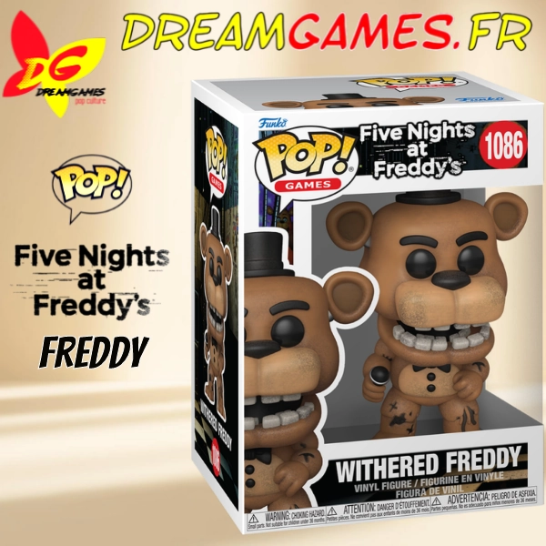 Figurine Funko Pop Withered Freddy 1086 FNAF - Image 2