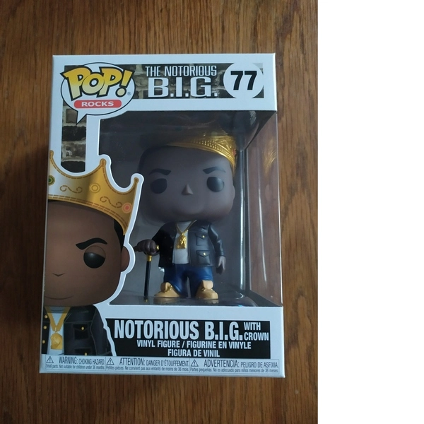 Figurine Funko Pop Notorious Big with Crown 77 - Image 3