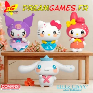 Coffret 4 Figurines Hello Kitty & Friends | Comansi | Neuf | DreamGames.fr