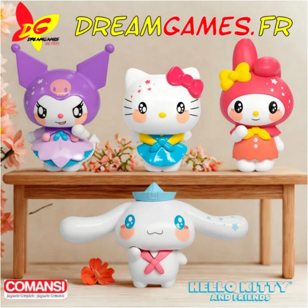 Hello Kitty and Friends Coffret de 4 figurines Comansi