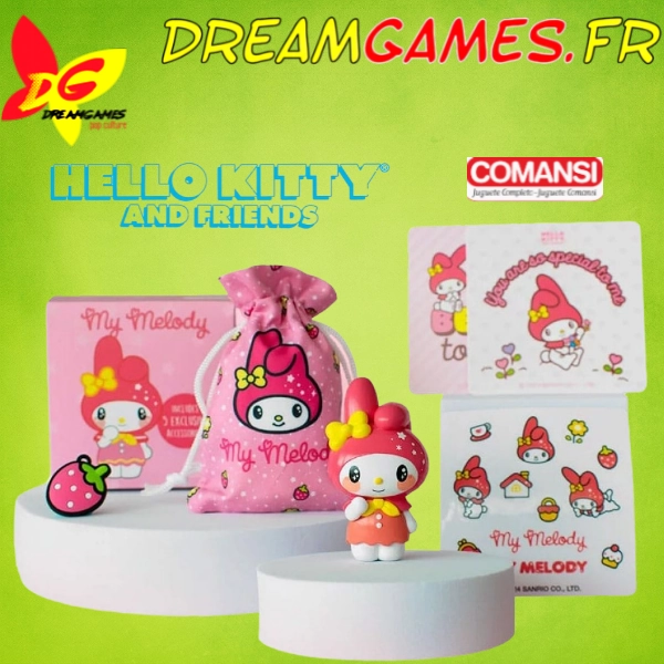 Mini Figurine My Melody avec accessoires Comansi