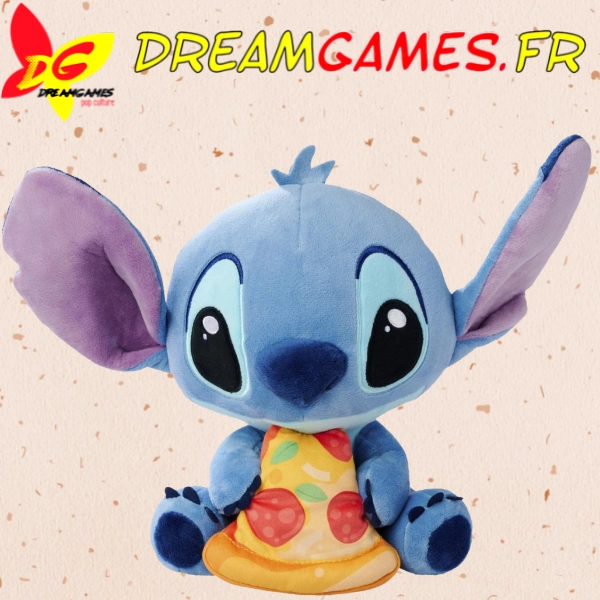 Peluche Stitch avec Pizza 25 cm Disney Simba Nicotoy