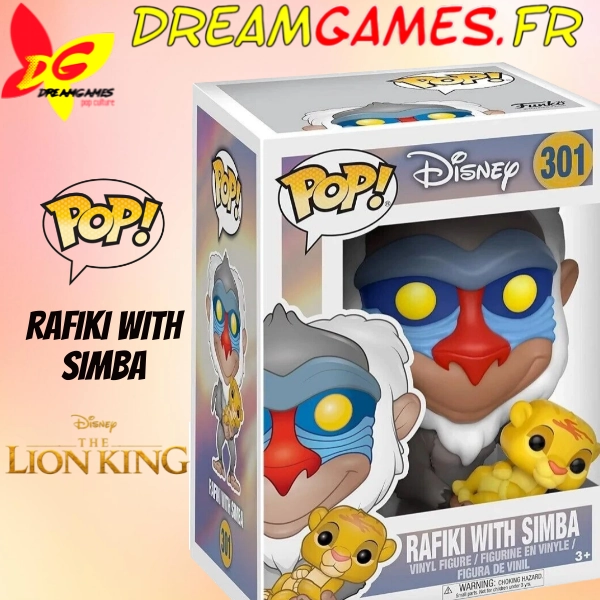 Figurine Funko Pop Rafiki with Simba 301 The Lion King - Image 2