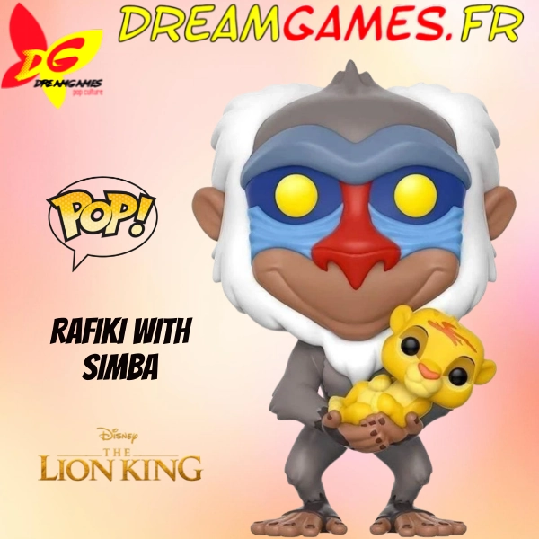 Figurine Funko Pop Rafiki with Simba 301 The Lion King