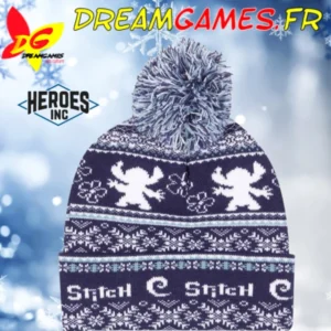 Bonnet Stitch Pom-Pom Fair Isle | Heroes Inc | Disney Officiel | Neuf | DreamGames.fr