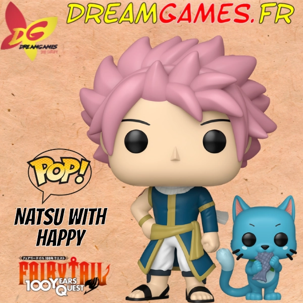 Funko Pop Natsu with Happy 2285 Fairy Tail 100 Years Quest