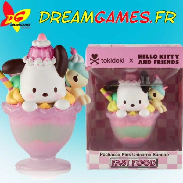 Pochacco Pink Unicorno Sundae Hello Kitty and Friends