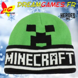 Bonnet Minecraft Creeper Face | Heroes Inc | Officiel | Neuf | DreamGames.fr
