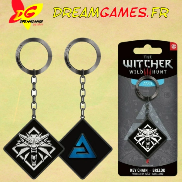 The Witcher 3 Porte-clés double face Loup Aard