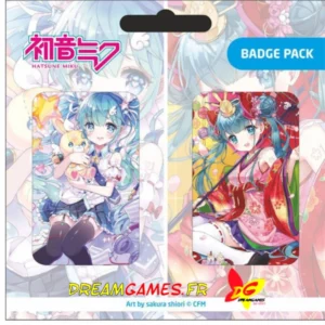 Pack 2 Badges Hatsune Miku | Art by Sakura Shiori | Popbuddies | Neuf