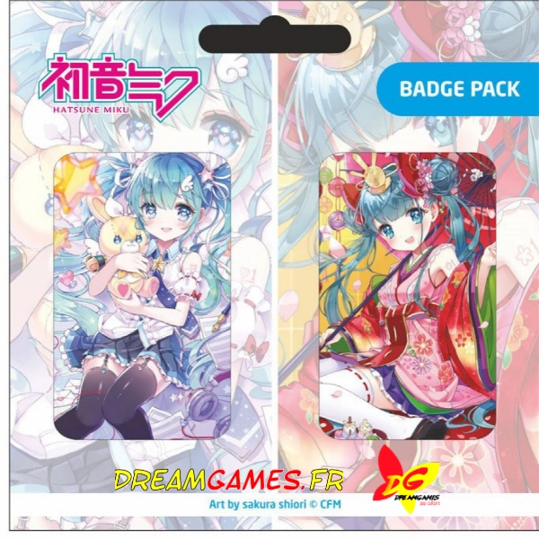 Hatsune Miku Badge Pack Popbuddies Art by Sakura Shiori