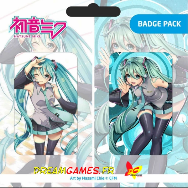 Hatsune Miku Badge Pack Popbuddies Art by Masami Chie