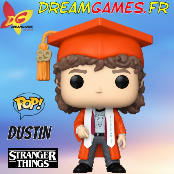Figurine Funko Pop Dustin 1887 Graduation Stranger Things