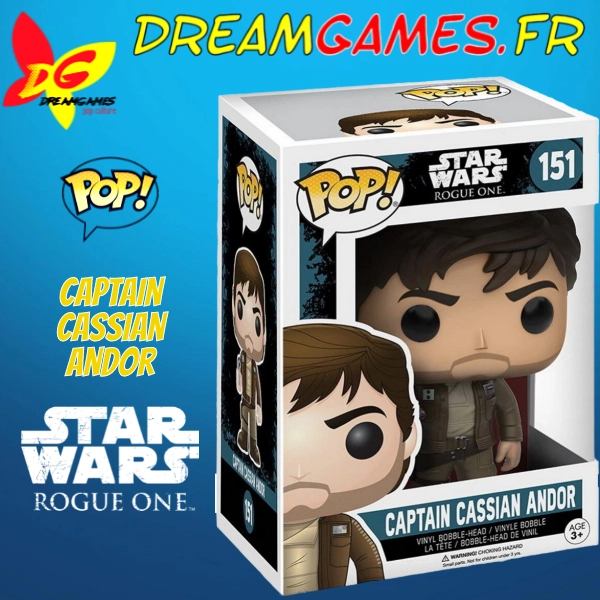 Funko Pop Captain Cassian Andor 151 Star Wars Rogue One - Image 2