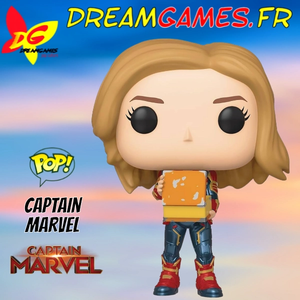 Figurine Funko Pop Captain Marvel 444 with Tesseract