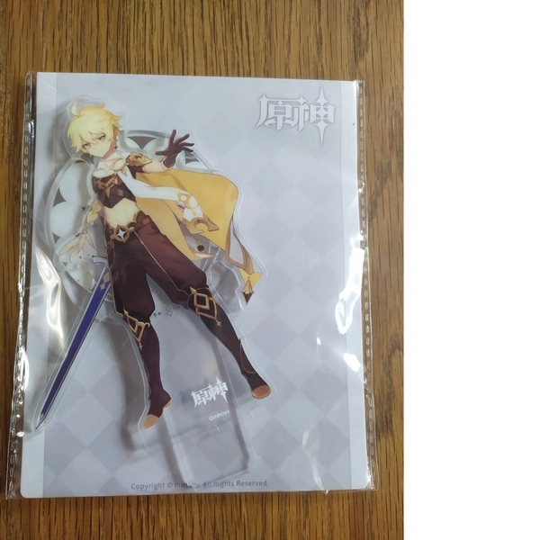 Aether Genshin Impact mini figurine plate Stand acrylique - Image 2
