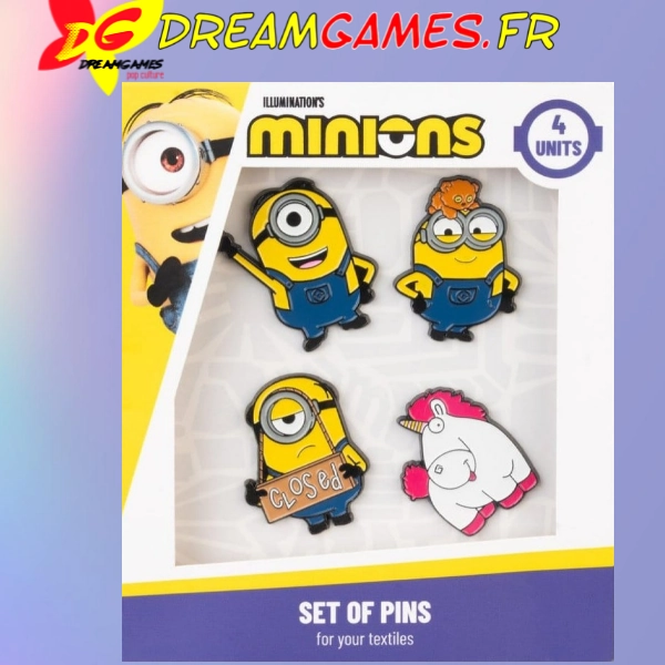 Set de 4 Pins Minions