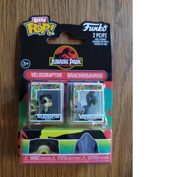 Funko Bitty Pop Velociraptor et Brachiosaurus Jurassic Park - Image 2