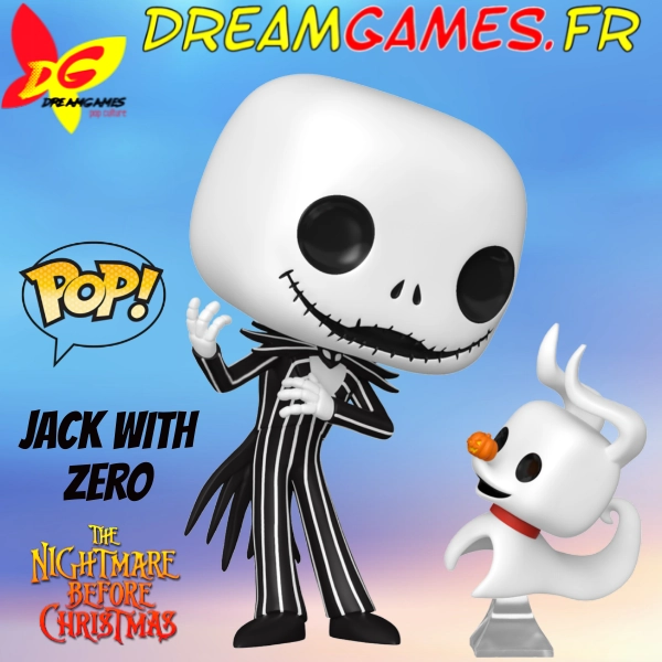 Funko Pop Jack with Zero 1808 The Nightmare before Christmas
